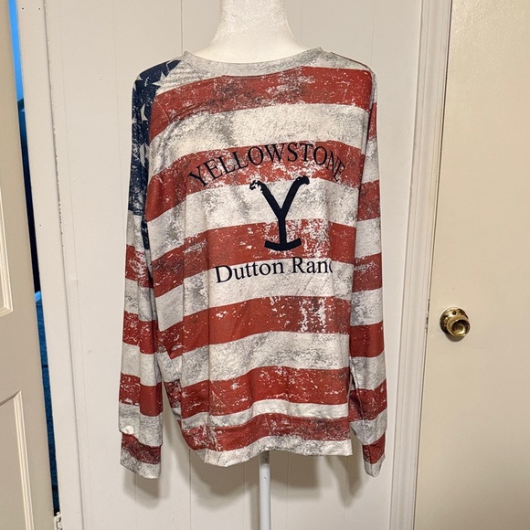 American Flag Long Sleeve Shirt - Picture 2 of 4